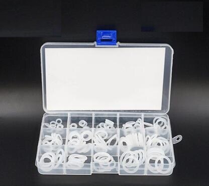 225 STKS Clear Silicone Rubber O-ring Afdichting Kit O Afdichtring Verschillende Maten