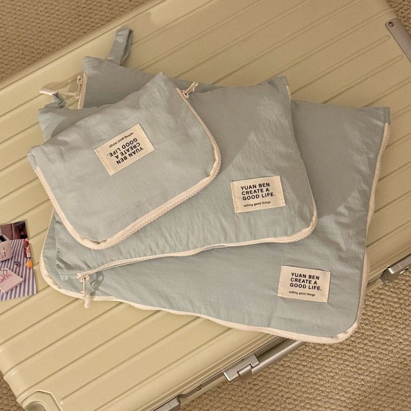 Lichtgewicht reisorganizer van nylon, waterdichte bagage-organizer, opbergtas voor kleding en ondergoed, kledingdispenser.: Xl / Wit