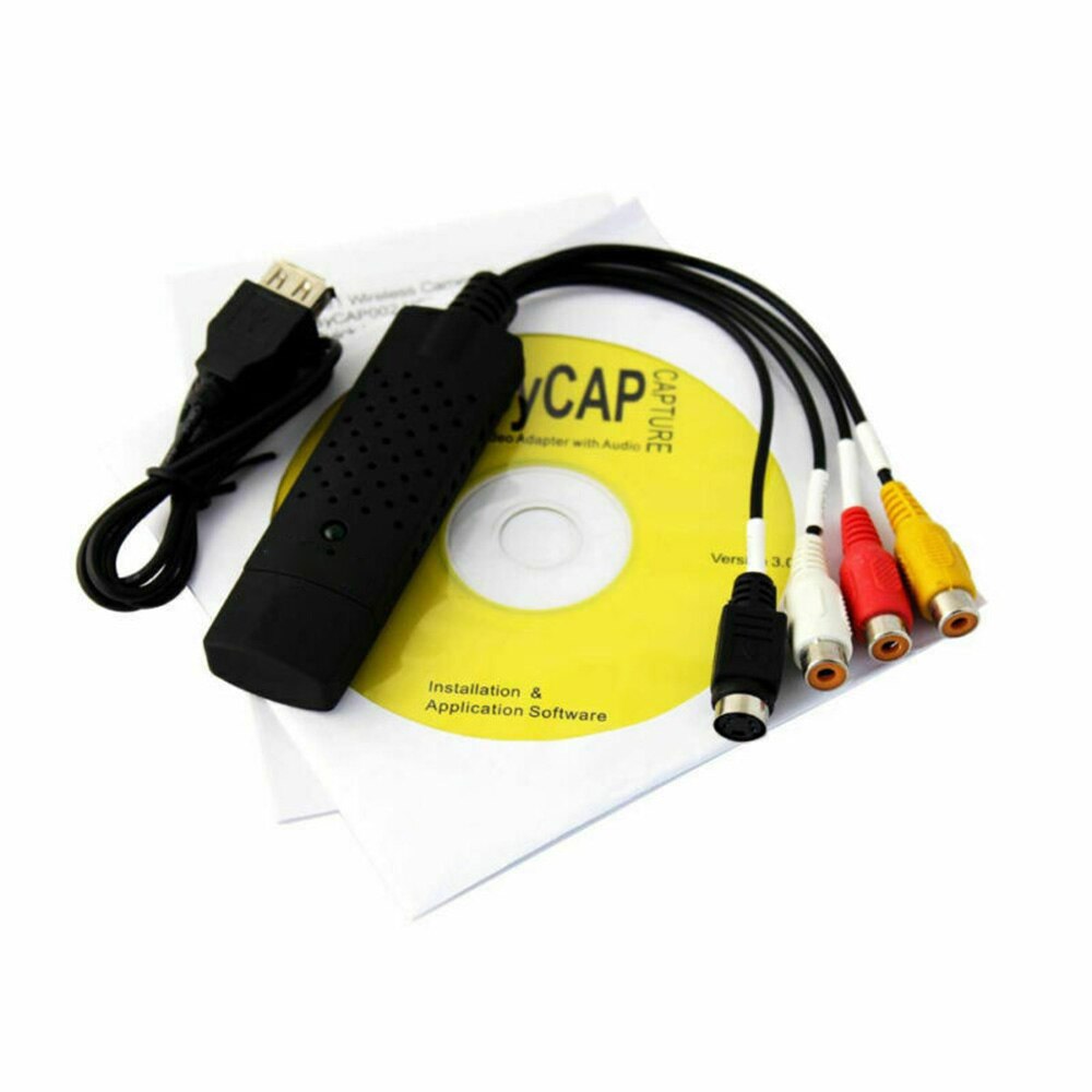 Audio VHS Video Capture USB2.0 Recorder To DVD Analog To Digital Converter Support Brightness Support All Formats