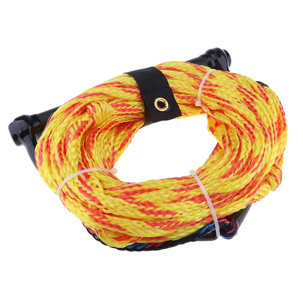 Water Ski Rope Tow Harness Leash Cord Line with Handle Grip for Wakeboard /Kneeboard Surfing