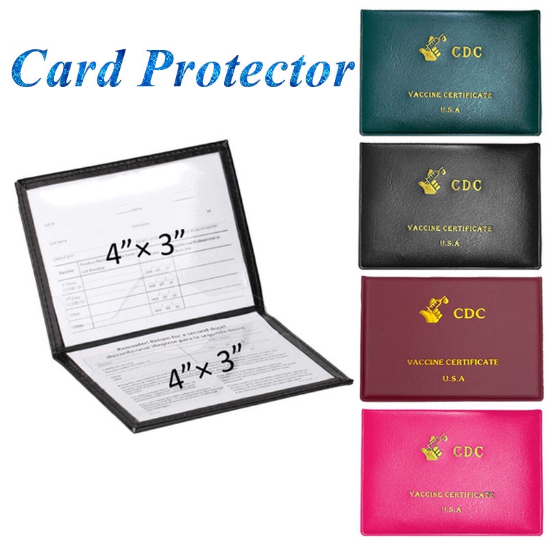 4 Kleuren Waterdichte Pvc Zachte Film Pu 4X3 Inch Card Protector Boek Visitekaartjes Houder