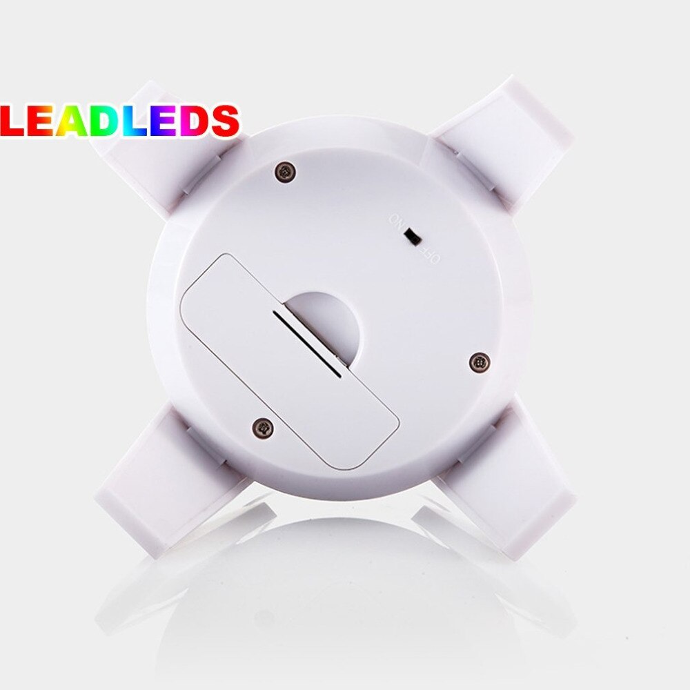 4 pieces white Battery and Solar display stand Double powered Solar turntable display