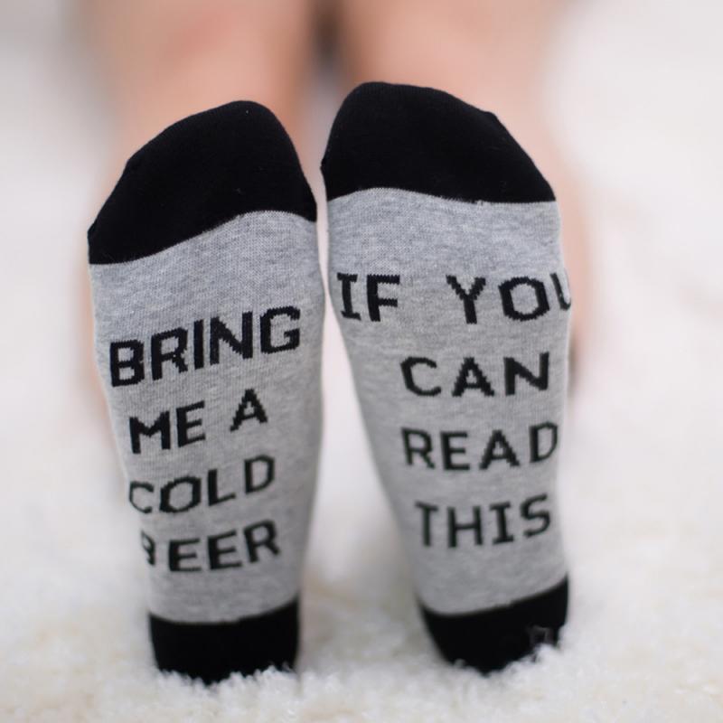 Funny If You Can Read This Bring Me Beer Coffee Women Men Cotton Ankle Socks Cotton Casual Unisex Lovers Socks: 05