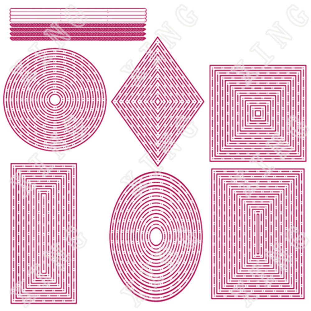 Flower Leaves Stars Trophy Letters Wine Glass Metal Cutting Dies Scrapbook Diary Decoration Embossing Template DIY Card: Y2800-2806-A set-7