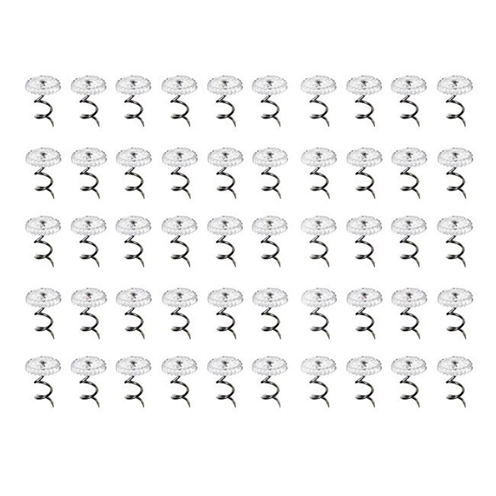 50pcs/100pcs Chair Clear Slipcover Quilting Bedskirt Pins Furniture Spiral Stainless Steel Nail Sofa Upholstery