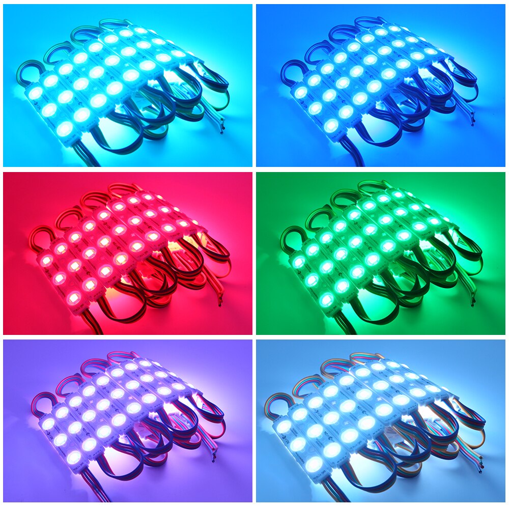 Neue 20Stck 12V 5050 RGB LED Modul 3LEDs Injektion Modul Licht Führte Zeichen Licht IP65 Wasserdicht für FÜHRTE Zeichen Hintergrundbeleuchtung