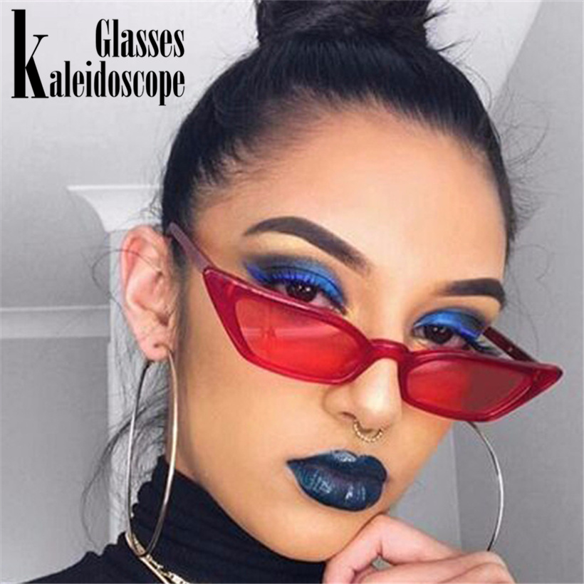 Kvinder cat eye solbriller mærke vintage luksus øjne søde søde solbriller kvinde retro rød sort brille nuancer  uv400