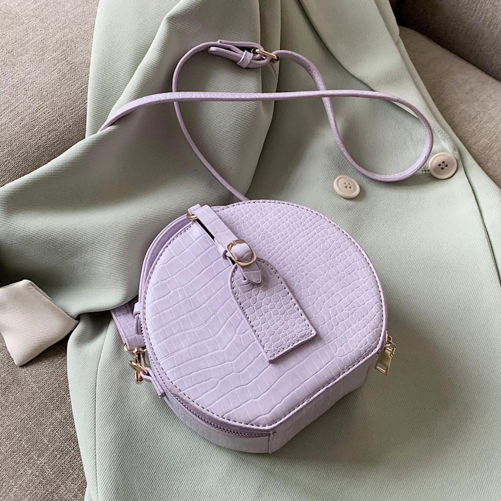 Ronde Mini Pu Lederen Crossbody Tas Voor Vrouwen Z... – Grandado