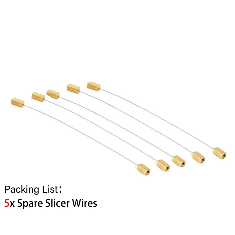 Cheese Slicers Adjustable Thickness Heavy Cheese Cutters with Wires for Soft Semi-Hard Cheese Butter 1-4 Cutting Wires Included: Light Grey