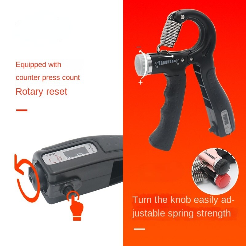 10-60Kg Count Heavy Gripper Fitness Hand Exerciser Grip Wrist Training Increase Strength Spring Finger Pinch Carpal Expander