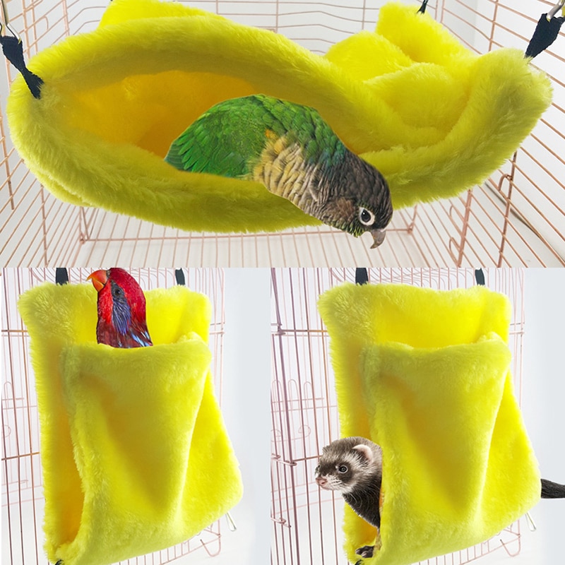 Husdyr papegøje hængekøje hus papegøje hamster hængende hyggelig seng fugle rotte hamster ilder kæl kop snuggle pose sovepose