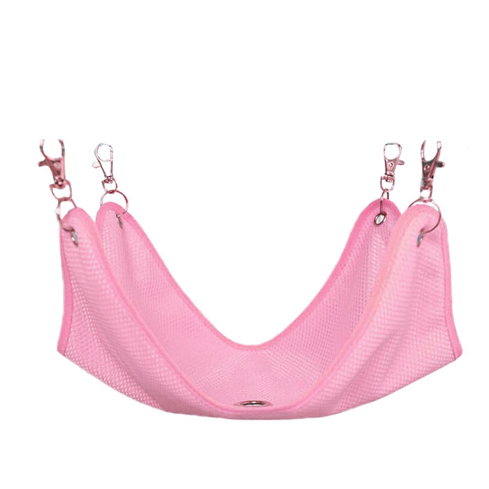 chomik hamak szynszyli fretek szczur papuga fretka oddychający siatkowy hamak małe zwierzę domowe wiszące łóżko poduszka dom klatka: różowy / M