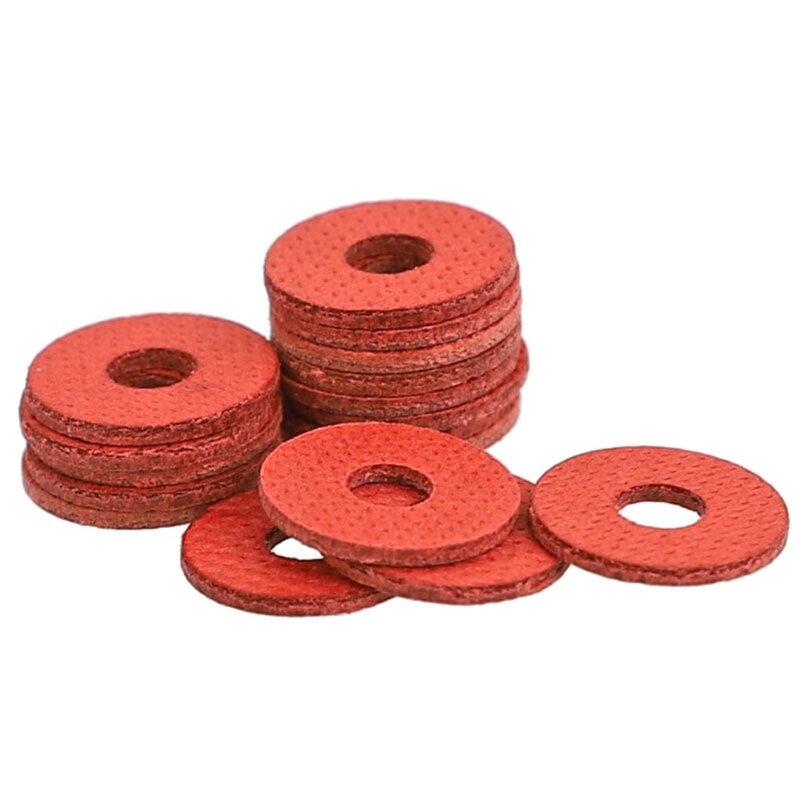 11UB 100Pcs Insulation Red Steel Paper Fast bar Paper Gasket Screw Insulation Gasket Fiber Main Board Insulation Washer