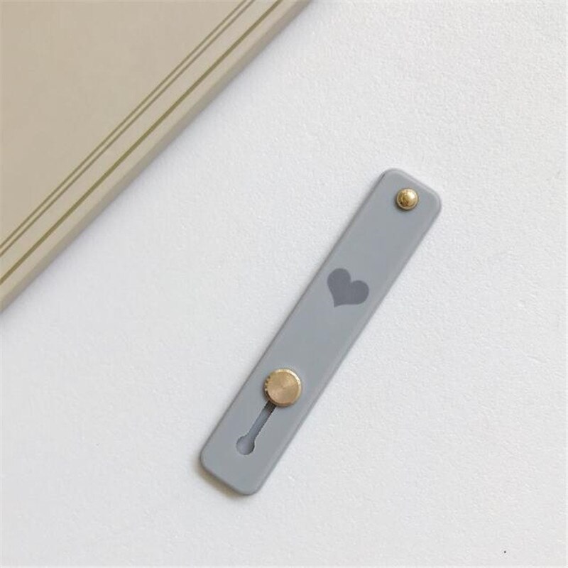 Silicone Wristband Heart Finger Ring Grip Mobile Phone Holder Stand Push Pull Sticker Paste Universal Band Phone Holder Bracket: J
