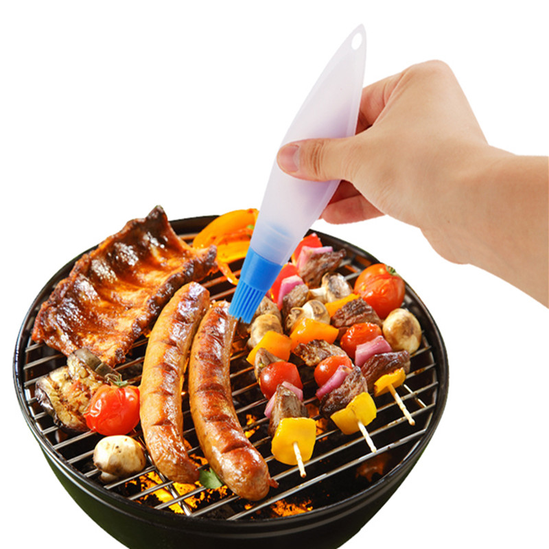 Silicone Oil Brush Baking Brushes Liquid Oil Pen Cake Butter Bread Pastry Brush Baking BBQ Utensil Kitchen Accessories 9ZCF322