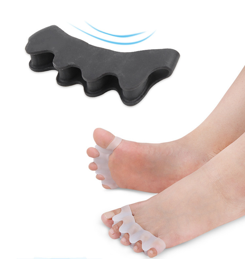 2 stk= 1 par tåseparator hallux valgus knystkorrektor orthotics fødder knogle tommelfinger justering korrektion pedicure glattejern