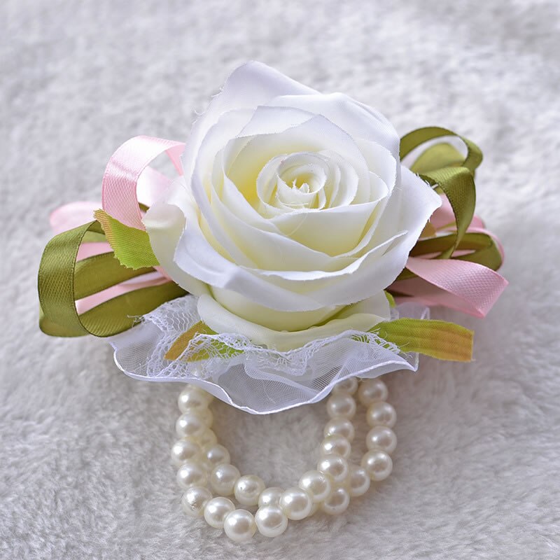 Bruiloft of gala pols corsage bruidscorsages en corsages voor bruidegom of bruidsjonkers trouwpak accessoires  a0004: Foto 4