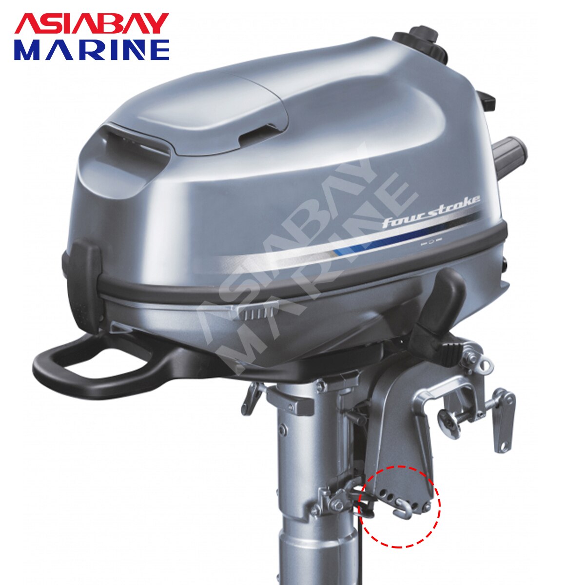 Náklon trim pre prívesný motor yamaha 2hp 4hp 5hp 6hp otočný držiak motora hriadeľ z nehrdzavejúcej ocele pasuje na lodný motor parsun hidea