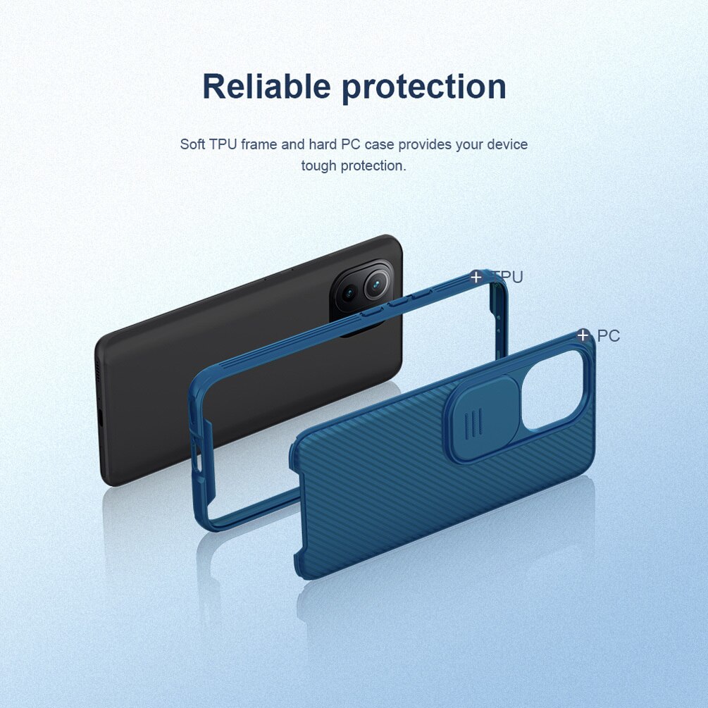 Voor Xiaomi Mi 11 Case Nillkin Camshield Pro Cover Slide Camera Bescherming Lens Case Voor Xiaomi Mi 11 Telefoon Cover