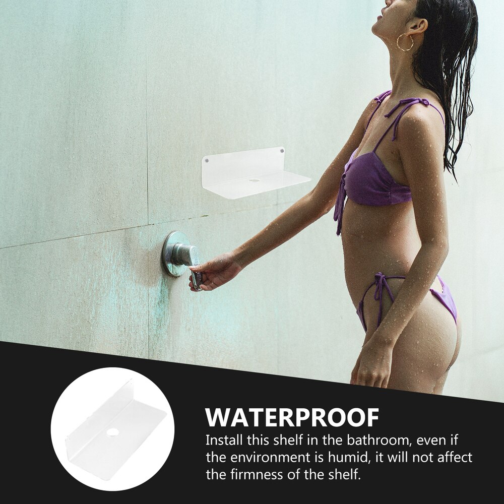 1Pc Drijvende Planken Acryl Moderne Display Rack Transparante Muur Decor Plank