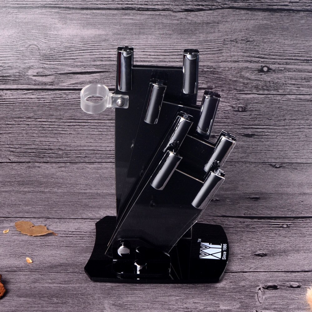 Xyj keramiska knivar 6 stycken set 3 4 5 6 tums kockkniv antibakteriell flerfärgshandtag köksredskap: Knivhållare