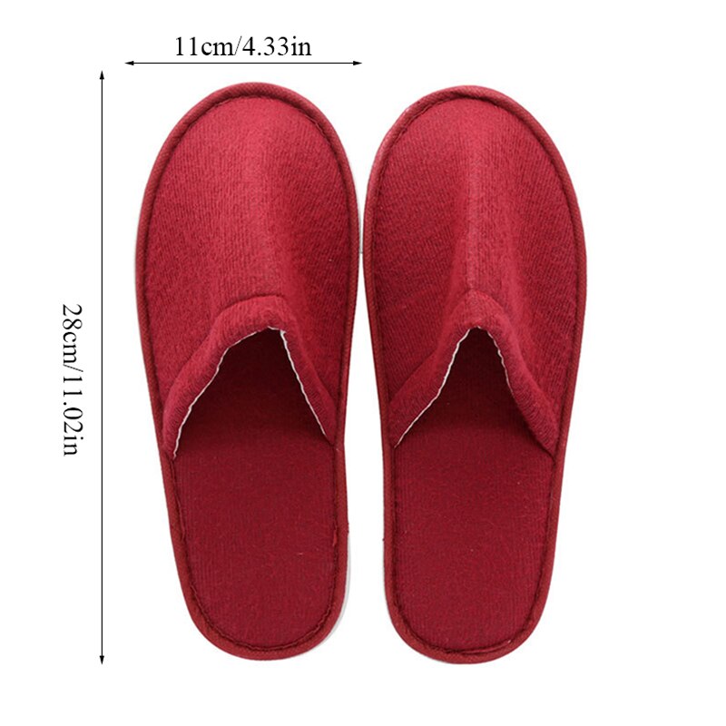 Zapatillas de viaje desechables para hombre y mujer, pantuflas coloridas de un solo uso, para Hotel, invitados, hogar, gruesas, antideslizantes
