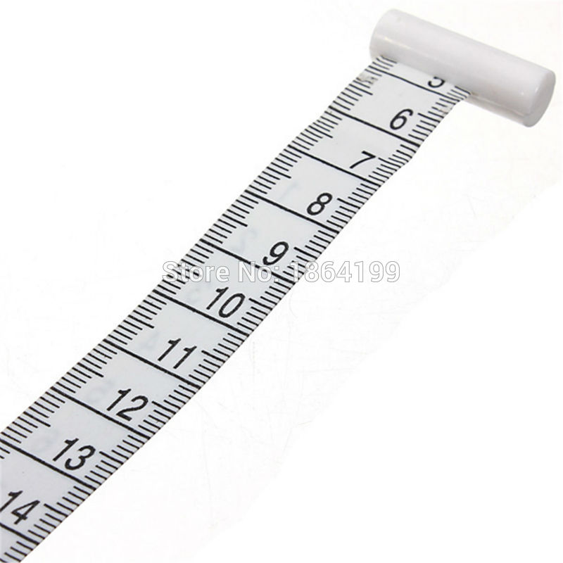Meetlint met knop 150 cm / 60 inch centimeter-inch indeling Made in