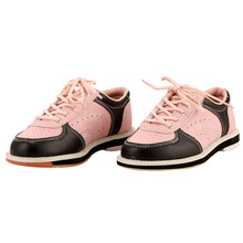 Chaussures de sport d&#39;intérieur plates en cuir pour femmes, baskets de Bowling, Tenpin