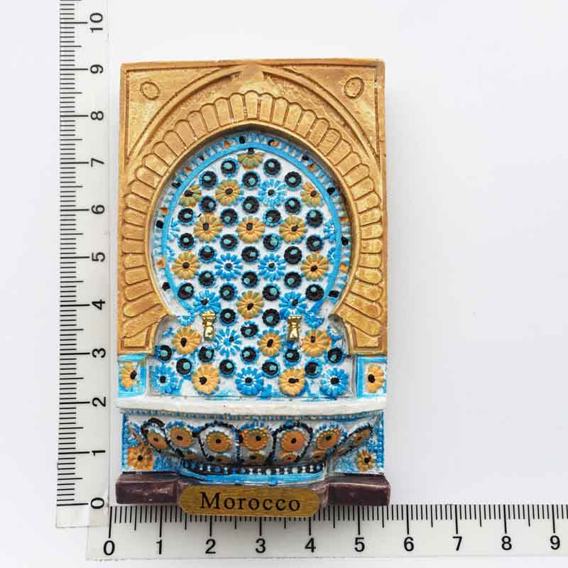 Imanes turísticos 3D para nevera, decoración de recuerdo, manualidades, manualidades, colección de , europa, marruecos: AMA21040001