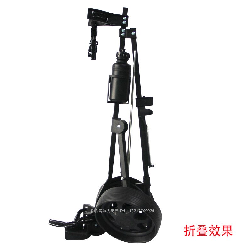 Golf Chartered Two-Wheeled Trolleys Foldable Multi-Functional Golf Pull cart Golf Foldable Trolley