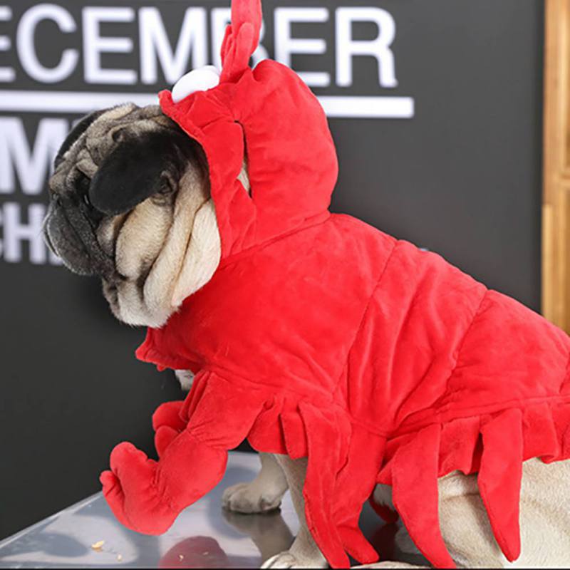 Huisdieren Interessante Cosplay Kostuum voor Honden Puppies Grappige Prestaties Bulldog Kostuum Garnalen