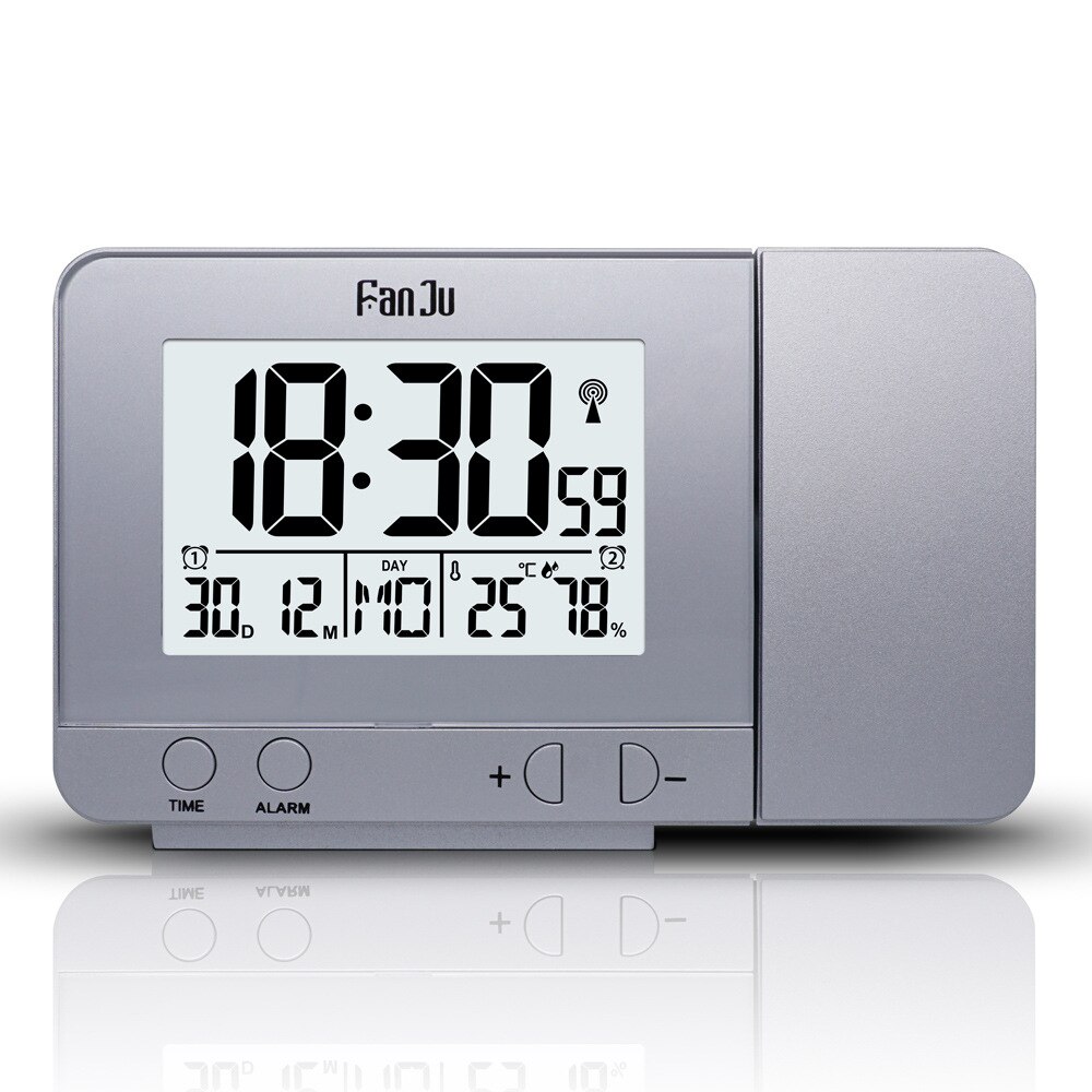 Smart Alarm Clock Digital Projection Weather Station with Temperature Thermometer Humidity Hygrometer/Bedside Wake Up Clock: 3