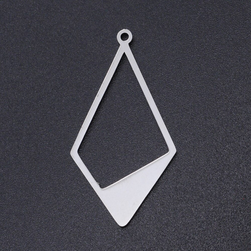 5pcs/lot 100% Stainless Steel Geometry Charms Pendants DIY Necklace Bracelet Making Charms Top: JN792-1x5