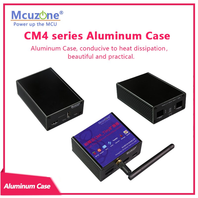CM4 series Aluminum case , conducive to heat dissipation,beautiful and practical, TINY/CM4 4G IO 4G Plus/CM4 MINI IO board case