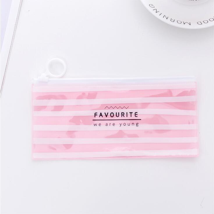 1 stück Neue Korea Schule Schreibwaren SchöNe Nette Kawaii Kreative PVC Umschlag Zu Empfangen Beutel Frische Transluzenten Ordner: D