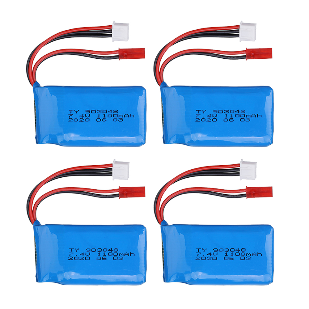 7,4 V 1100 mAh Li-Po Batterie für WLtoys A949 A959 A969 A979 V912 V913 V353 k929 V262 L959 T23 T55 F45 2S 7,4 V Auto Batterie teile: Gelb