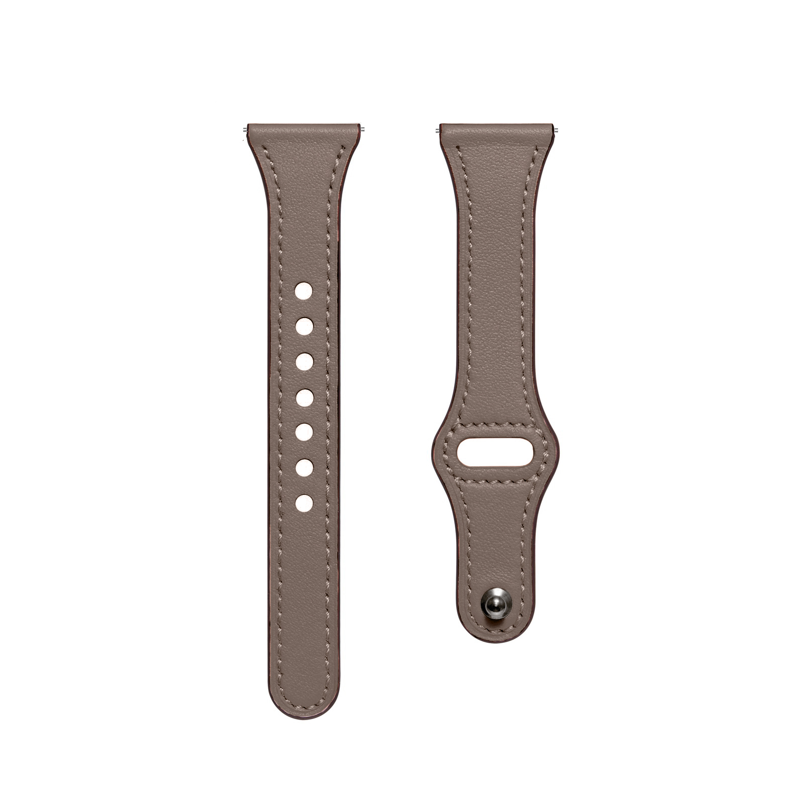 Voor Garmin Venu SQ2 SQ muziek lederen band armband vervangende band: Grey