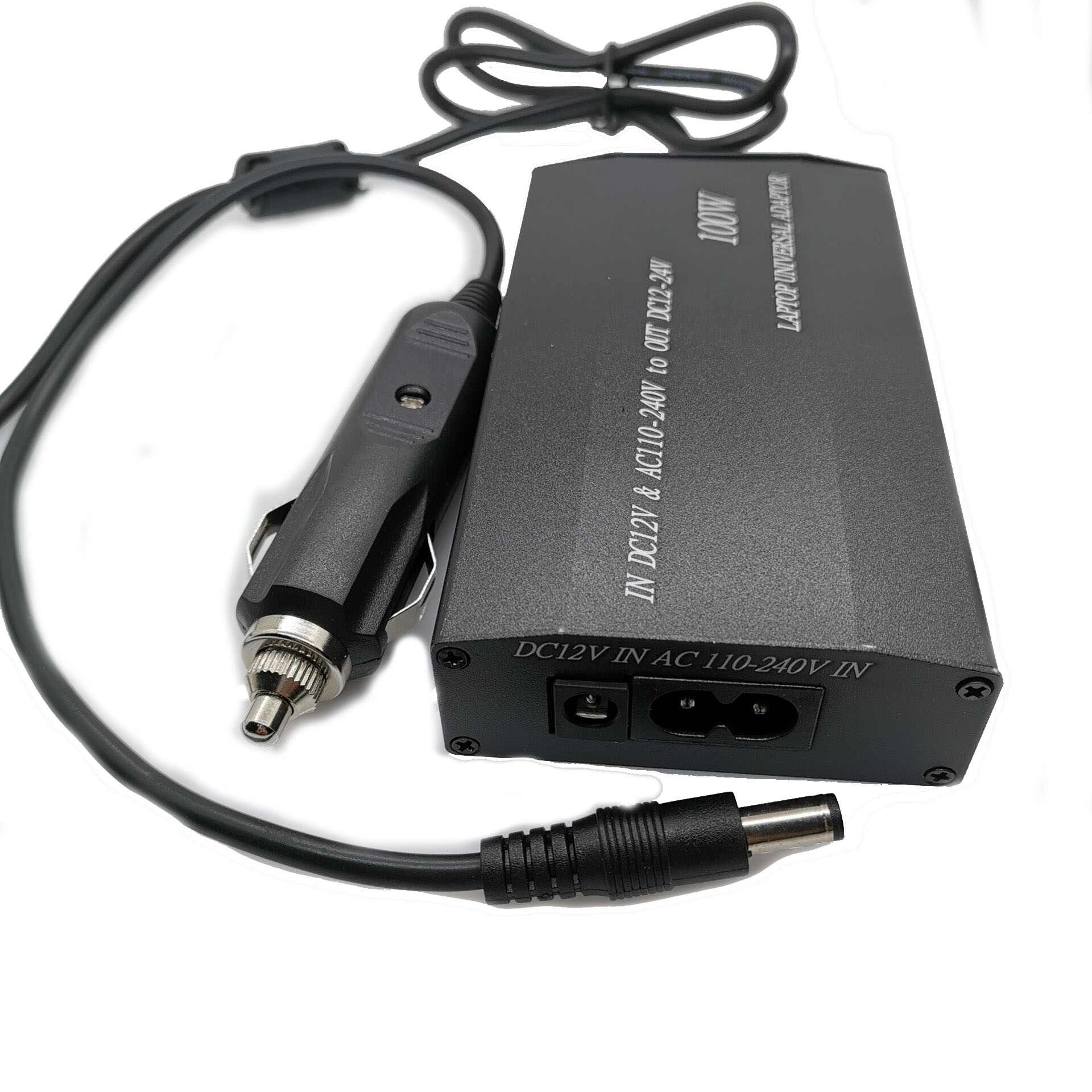 Voor Laptop In Auto Dc Lader Notebook Ac Adapter Voeding 100W Universele Zwart Ondersteuning