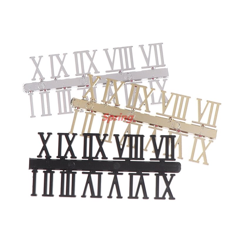 - Clock Dial Digital Mechanism Parts Card Clock Accessories Roman Numeral DIY Digital Replacement Gadget Repair Clock Parts