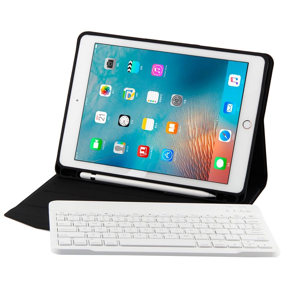 ZOMUN Toetsenbord Case Cover voor iPad Mini 6 (6e generatie, 8,3 inch), [7 kleuren achtergrondverlichting] Draadloos Bluetooth-toetsenbord, ronde toetsen en kunstlederen beschermhoes