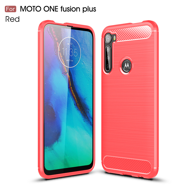 Funda para Motorola Moto One Fusion Plus, funda de silicona para Moto One Fusion Plus: Lona / Beige