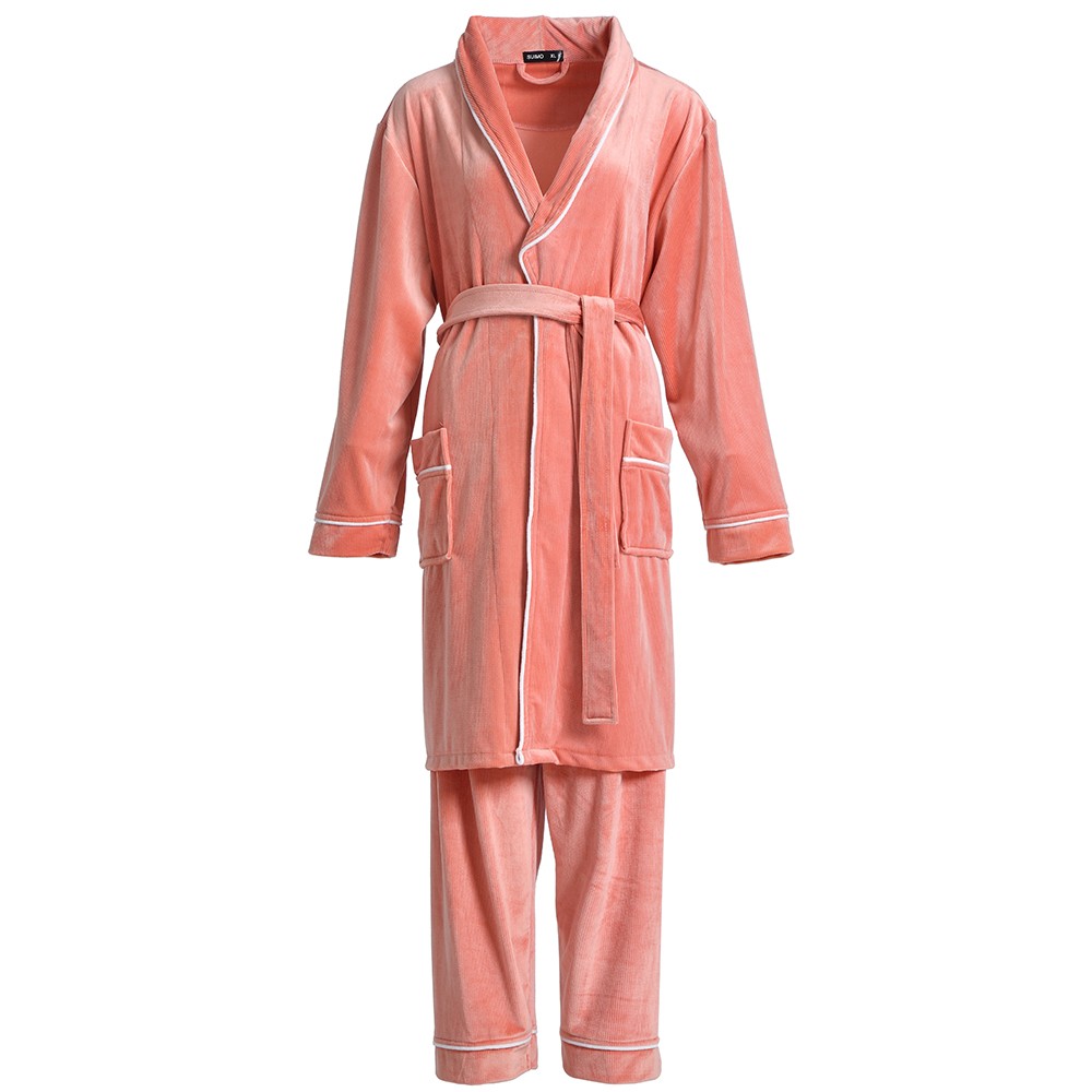 Bata de franela gruesa para hombre, Kimono de invierno, albornoz de lana de Coral suave, ropa de dormir para el hogar, camisón de gran tamaño, novedad
