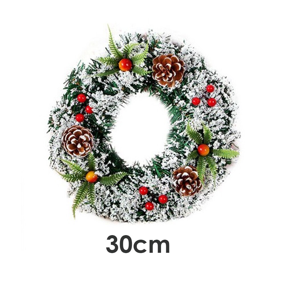 Kerstkransdecoratie voor aan de muur, kerstfeest, deurkrans, ornament, woonaccessoires: 30cm
