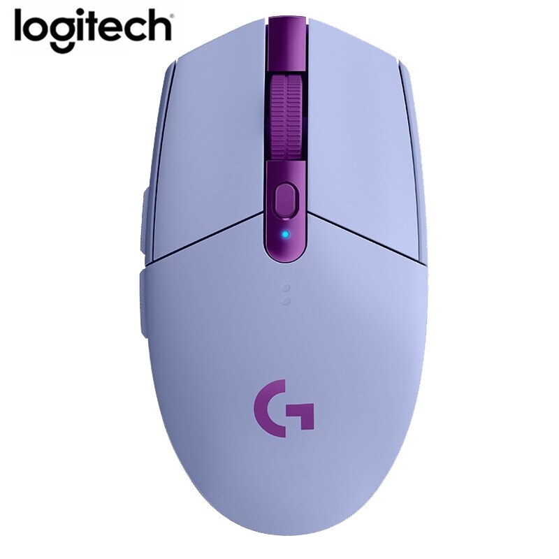 Logitech G304 G305 ratón inalámbrico 6 botones programables USB ratón inalámbrico héroe Sensor de 12000DPI ajustable Mouse óptico para juegos: G304 purple Wireless