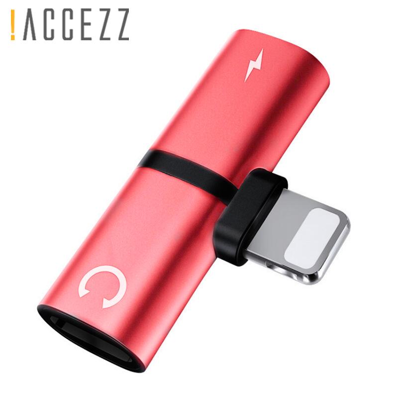 ¡! ACCEZZ-Adaptador de Audio para móvil, divisor de conector de Audio 2 en 1 para cargador de llamadas, para iphone 7, 8 Plus, X, XS, MAX, XR, IOS, 10, 11, 12