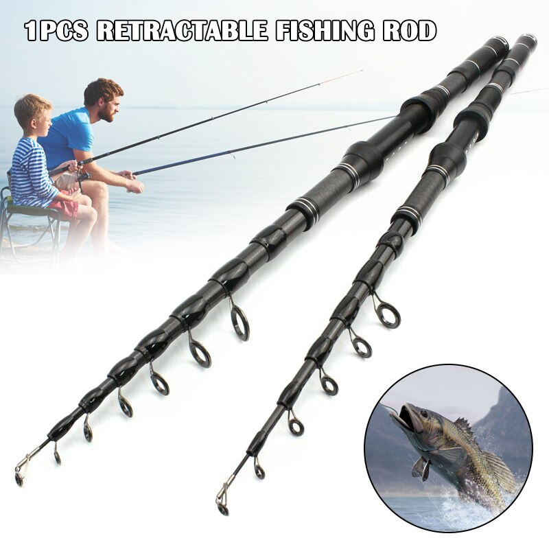 Multifunction Spin Fishing Rod Carbon Pole Telescopic Ultrashort Sea Fishing Tackle