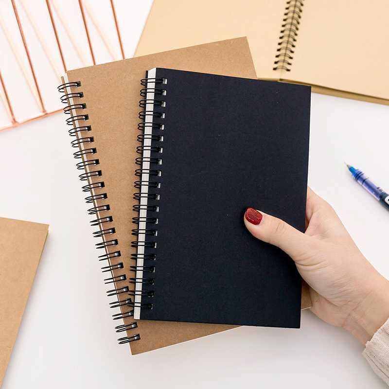 Sketch Tagebuch Für Zeichnung Malerei Graffiti Weiche Abdeckung Schwarz Papier Sketch Notizblock Notebook Büro Schule Liefert 1PC