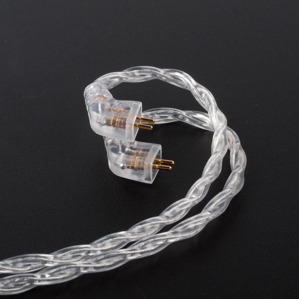 KBEAR limpid 4 Core 4N 99.99% Purity silver earphone cable 2PIN/TFZ/MMCX/QDC earbuds cable For KZ ZSN PRO ZSX KBEAR Diamond