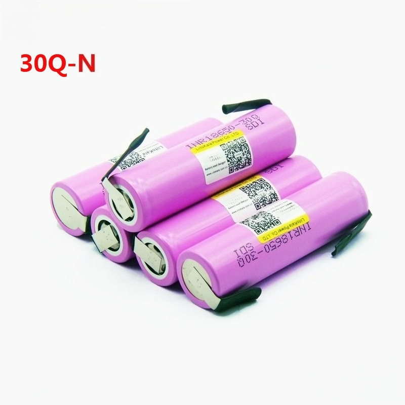 18650 Battery 3.7V 3000mAh 30Q 18650 Rechargeable Battery High-current for Flashlight Batteries for 18650 Battery