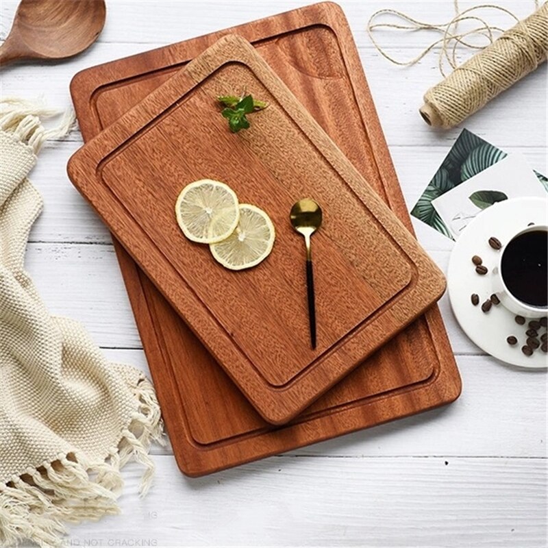 Food Storage Whole Wood chopping board Bread board Sushi plate Real wood tray Pizza board Chopping Blocks Cutting board